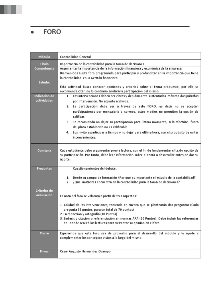 Importancia de Contabilidad en Decisiones | PDF | Contabilidad | Toma ...