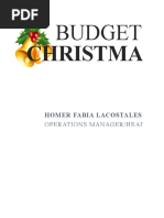 Presentation On Roleplaying Budget Plan For Christmas Party