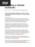 Avoiding A Climate Lockdown