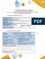 Guía de actividades y rúbrica de evaluación - Tarea 2 - Creación de texto descriptivo, autorretrato..docx