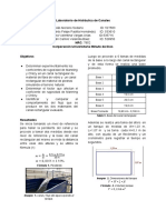 Determinación experimental de los coeficientes de Manning y Chézy en canales rectangulares de diferentes materiales