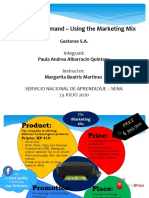 Supply and Demand - Using The Marketing Mix - Paula Andrea Albarracin