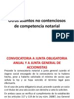 Derecho Notarial - Otros Asuntos No Contenciosos de Competencia Notarial