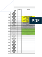 Horario Séptimo Semestre