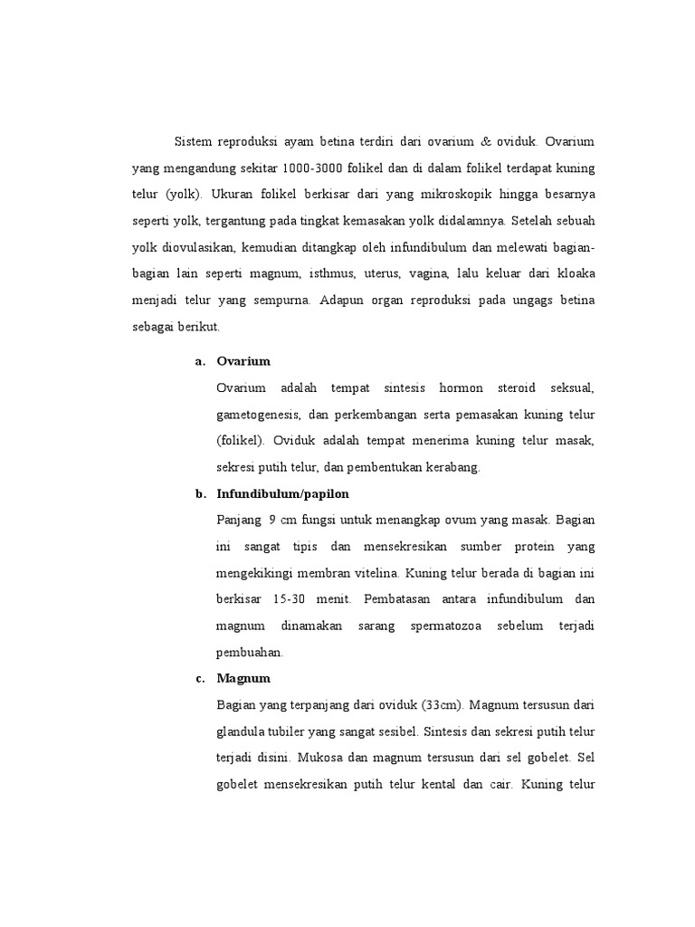 87 Gambar Organ Reproduksi Unggas Betina Gratis