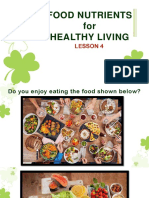 Food Nutrients For Healthy Living: Lesson 4