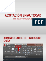 4- ACOTACIÓN EN AUTOCAD