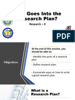 What Goes Into The Research Plan?