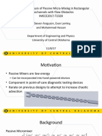 Second Law Analysis of Passive Micro-Mixing in Rectangular Microchannels With Flow Obstacles IMECE2017-72328