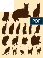 FreeVector Cats Silhouettes Graphics PDF