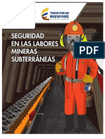 Seguridad labores mineras subterráneas