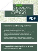 Structural and Building Materials: Prepared By: Christine Joy L. Ocon Ernesto M. Padilla JR