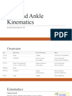 Foot and Ankle Kinematics