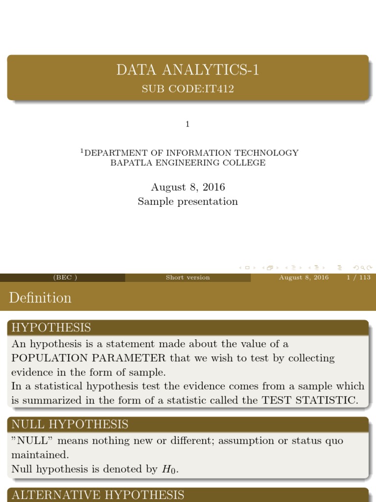 R Programming Notes | PDF | Student's T Test | Cluster Analysis