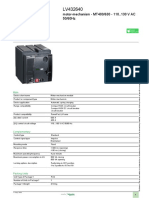 Product Datasheet: Motor-Mechanism - MT400/630 - 110..130 V AC 50/60Hz
