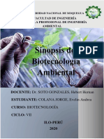 Sinopsis de La Biotecnología Ambiental PDF