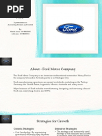 Ford Motors Value Chain Analysis