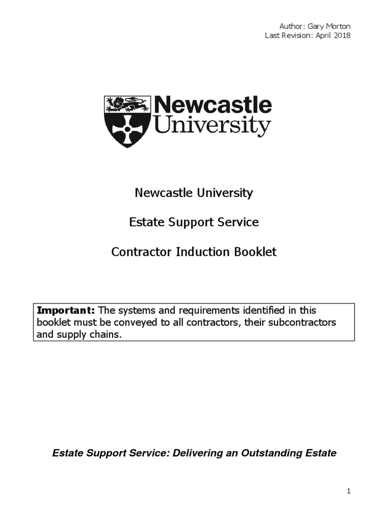 Contractor Health And Safety Induction Pdf Laboratories Personal