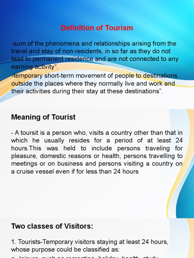 CATALYST FOR TOURISM MEANING intelligence overview