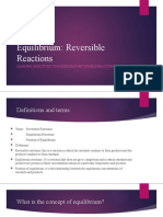 Equilibrium: Reversible Reactions