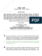 Mock Bar 2009 Civil Law With Answers