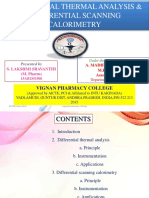 Differential Thermal Analysis & Differential Scanning Calorimetry