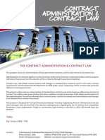 Contract Administration and Contract Law