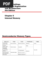 William Stallings Computer Organization and Architecture 6th Edition Internal Memory