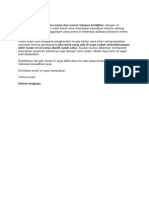 Contoh Surat Permohonan Keringanan Pinjaman Online PDF