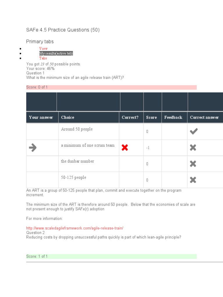 Safe 4.5 Practice Questions (50) Primary Tabs: Your Answer Choice ...