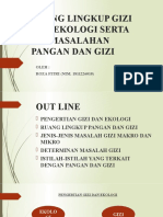 Ruang Lingkup Gizi Dan Ekologi Serta Permasalahan Pangan Dan Gizi