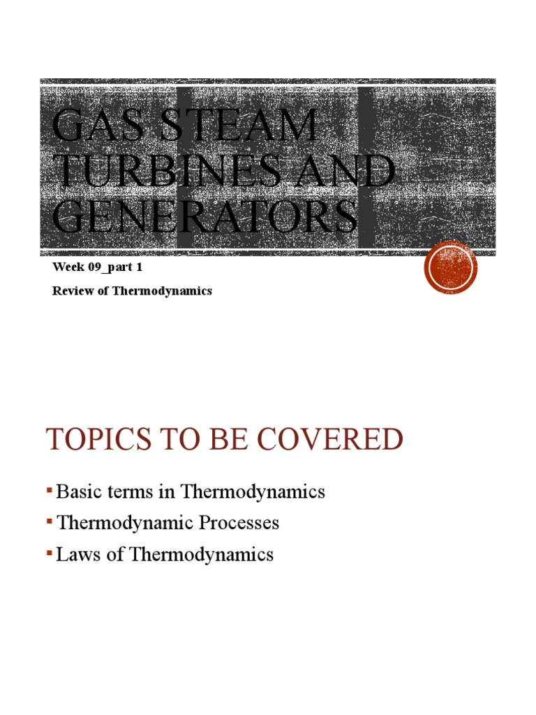 Lecture 1 - 1 Thermodynamics Review | PDF | Science & Mathematics