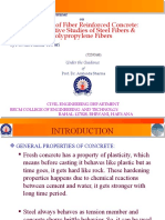 Properties of Fiber Reinforced Concrete: Comparative Studies of Steel Fibers & Polypropylene Fibers