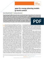Review Article Challenges and Gaps For Energy Planning Models in The Developing-World Context