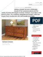 Heirloom Dresser - Canadian Woodworking Magazine PDF