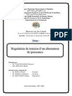 Mémoire Regulation Alternateur PDF