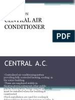 Seminar On: Central Air Conditioner