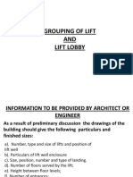 Providing Lift and Lift Lobby Design Information