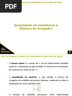 AL 1.1. Volume e Número de Moléculas de Uma Gota de Água