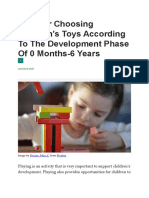 Tips For Choosing Children Toys by Ages