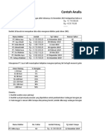 Contoh Analisa Umur Piutang Oleh Panji Nurswasono