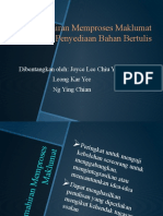 Kemahiran Memproses Maklumat Dan Penyediaan Bahan Bertulis