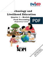 Technology and Livelihood Education: Quarter 1 - Module 5: Food Processing