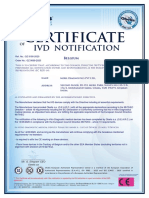 Covid-19 One-Step RT-PCR Kit - CE - Certification of IVD Notification