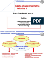 Elektrokemija - Elektrokemijske Tehnike 1 PDF