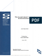 Why Do People Migrate? A Review of The Theoretical Literature