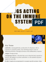 Drugs Acting On The Immune System: Retchel-Elly D. Dapli-An