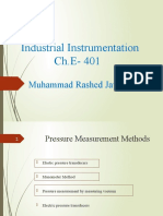 Industrial Instrumentation Ch.E- 401 Muhammad Rashed Javed