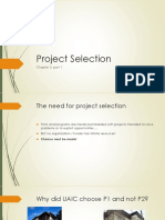 Project Selection: Chapter 3, Part 1