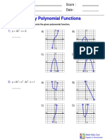 Identify Polynomial Functions Worksheet